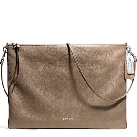 COACH “Bleecker” Bag #L1382-29461 in Taupe Leather - Picture 2 of 15